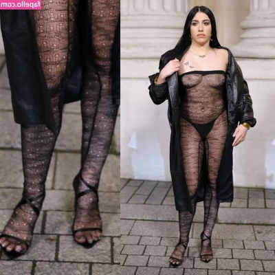 Lourdes Leon [ lourdes-leon ] - Did I tell you that I love fishnet stockings  My ass looks great in