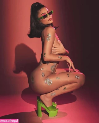 Kylie Jenner [ kylie-jenner-1 ] - Would you like it if I pulled my shirt down just a little more?