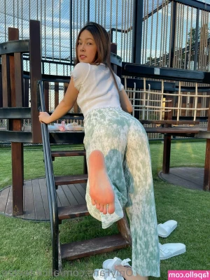 alice.feetze [ alice-feetze ] - Me hanging on the balcony railing without permission   It was quite a