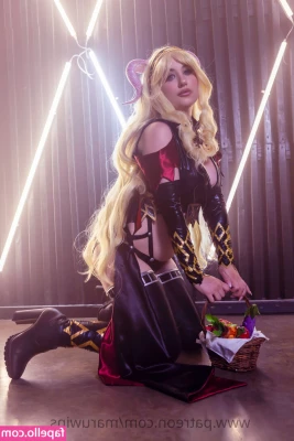 Maruwins [ maruwins-1 ] - feet in the air w nothing but fishnets on ✨