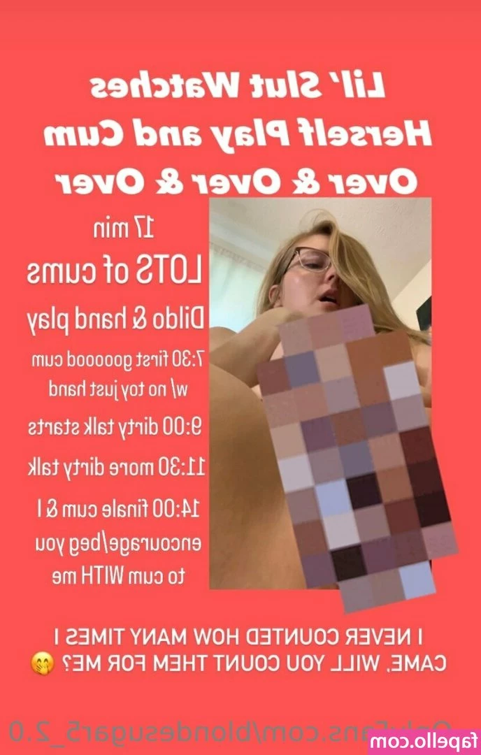 blondesugar5_2.0 [ blondesugar5-2-0 ] - Fancy a sweet desert what daddy is getting me one