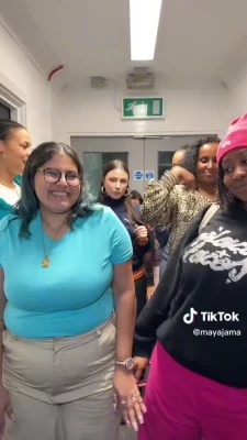 Maya Jama [ maya-jama ] - Me and @doctordrea sucked our own huge boobs than each others💦 it