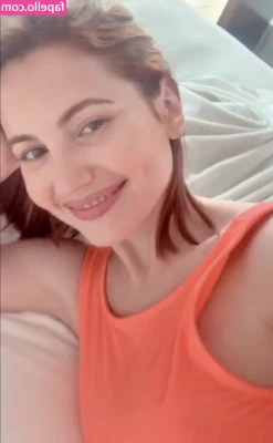 Ivana Baquero [ ivana-baquero ] - Playing with my ribs while naked