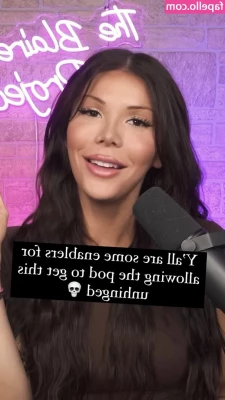 Blaire White [ blaire-white ] - The look when someone asks me if I can see my feet.