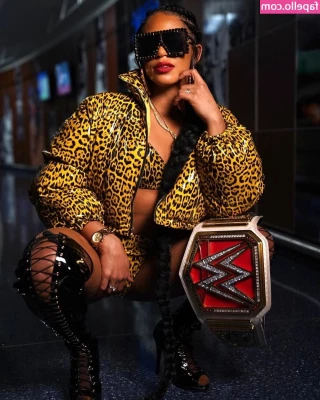 Bianca Belair [ bianca-belair ] - goddesswitchathena was over and we made some humiliation together  It