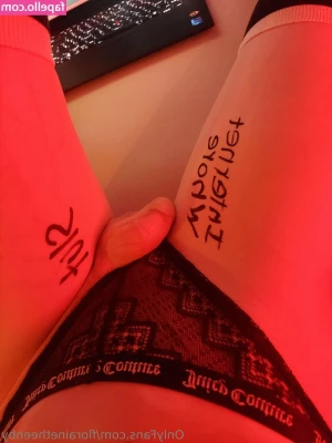 florainetheenby - My love   does red lingerie on my hot body turn you on