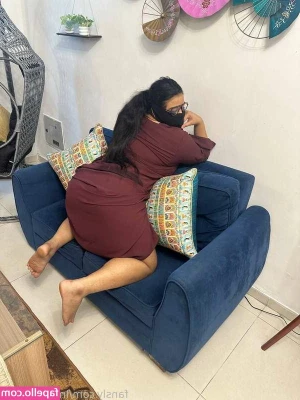 Indian_Hijabi [ indian-hijabi ] - Enjoying a glass of wine after a busy day of work