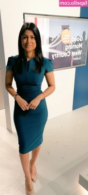  [ local-tv-presenters ] - lubing up my giant tits for you