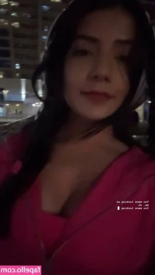 Saaniyax - hot pink leotard. big legs, pussy, crabwalk pose. latina, milf,