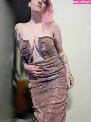 faehelovip - I love jerking my lady cock with nails on  Watch me empty my load all