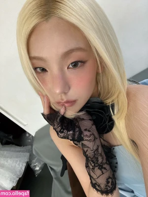 Yeji - behind the scenes!!! ready to get fucked by a strap on!!