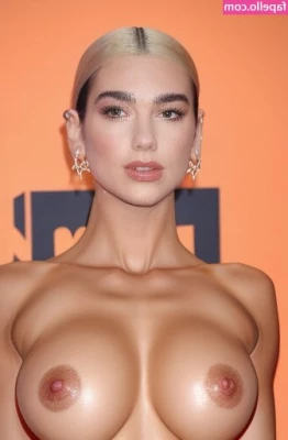 Dua Lipa [ dua-lipa ] - Tight edged balls. Hard curved hairy cock. Three day load. Guess what