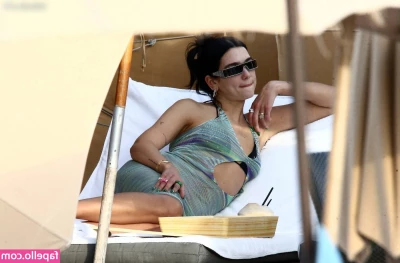 Dua Lipa [ dua-lipa ] - do you like these see-through undies    I think they re cute