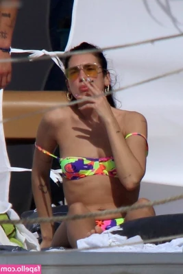 Dua Lipa [ dua-lipa ] - ass makes it hard to lay flat on my back