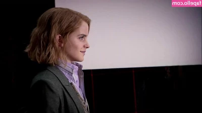 Emma Watson [ emma-watson-1 ] - SEX video - black satin K amp L s panties - posing  HJ  BJ - diff