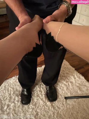 nylonskitten - I think you have earned a titty fuck today