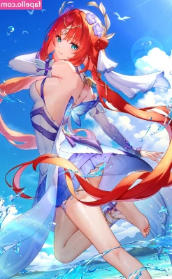 Genshin Impact [ genshin-impact ] - Spreading my pussy and bending over in my maid costume. ❤️😋