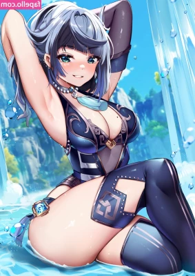 Genshin Impact [ genshin-impact ] - Finger fucking her soaking wet pussy