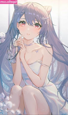 Genshin Impact [ genshin-impact ] - Fully nude and bathed in blue light, no makeup and the lights make my