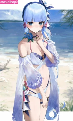 Genshin Impact [ genshin-impact ] - Trying on a hold-up. I think it looks good with my dress and with no part 1