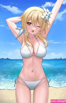Genshin Impact [ genshin-impact ] - Topless bikini