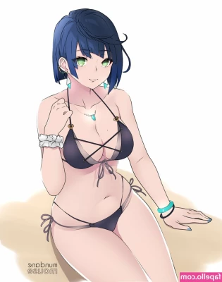 Genshin Impact [ genshin-impact ] - Super sexy harness and thigh high nudes  7 cute and sexy photos in