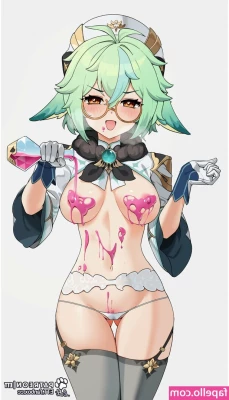 Genshin Impact [ genshin-impact ] - 🐍 Natural morning perfection. Isnt this QOS crop top and tiny