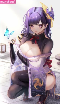 Genshin Impact [ genshin-impact ] - I lay in front of him  my boots still on  my breasts in full view 