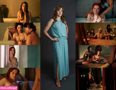 Lucy Lawless [ lucy-lawless-1 ] - That hair on my shirt is driving me nuts  black pants it s a given